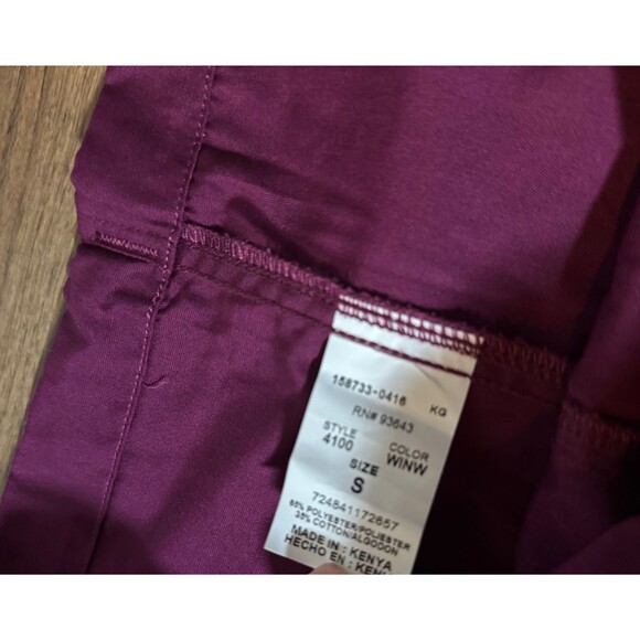 Cherokee Unisex Scrub Pants Adult Purple Drawstring Workwear Uniform Size Small - Picture 3 of 9